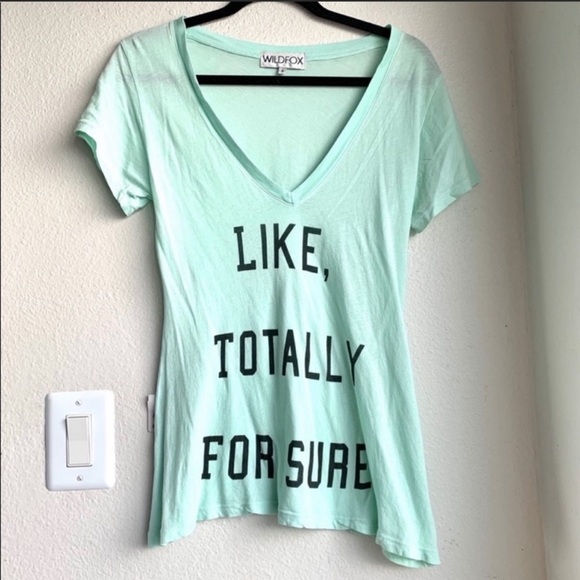 💙3 for $20💙Wildfox Like Totally For Sure Graohic 90s Tee XS - Picture 2 of 7
